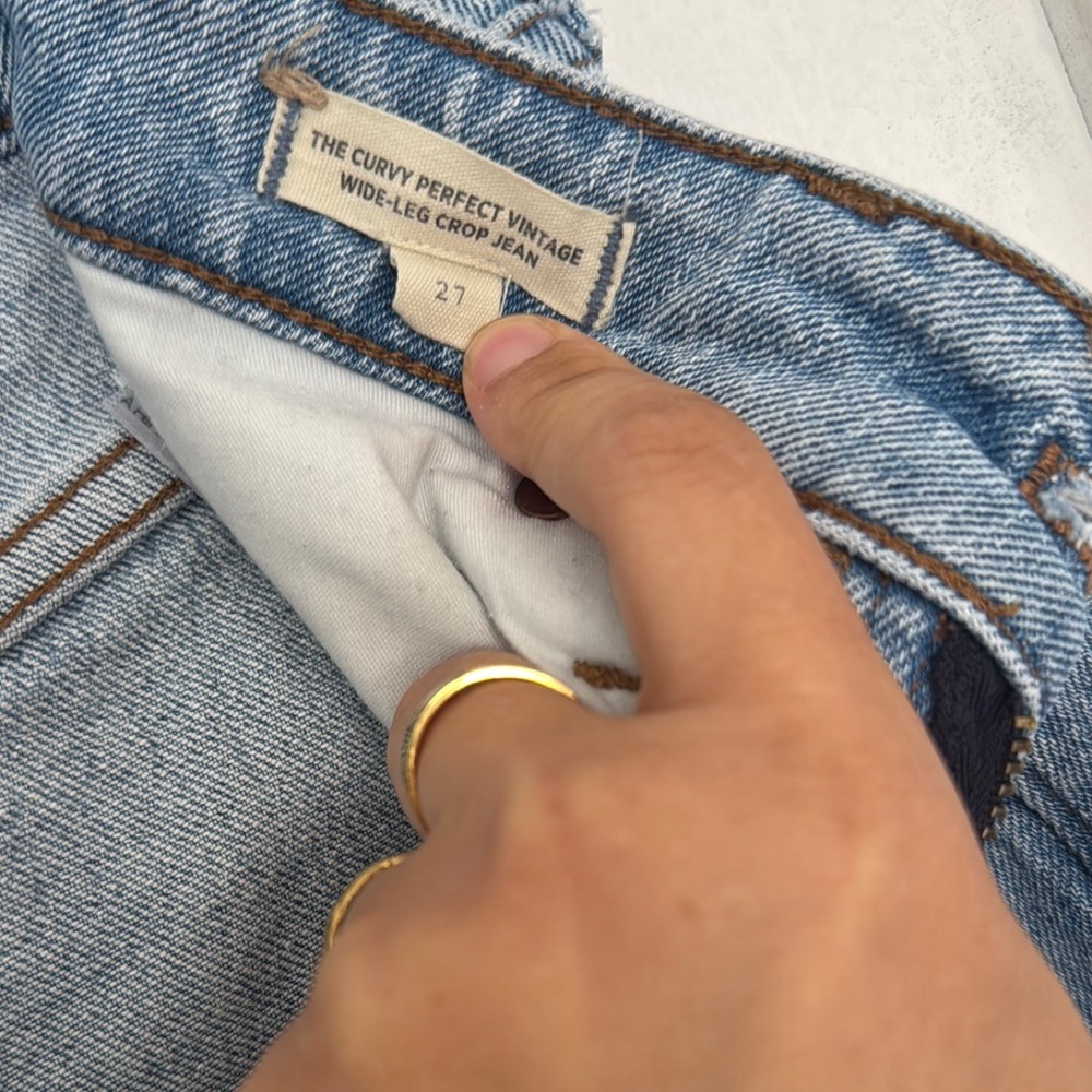 Madewell Curvy Perfect Vintage Wide-Leg Crop Jeans